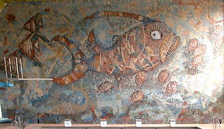 Zolnhofer-Mosaik große Schwimmhalle